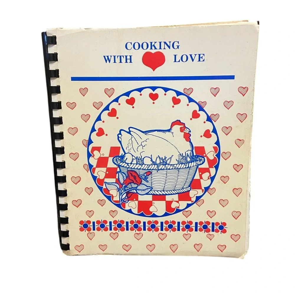 Cooking With Love 1986 SB Cookbook by Catholic Ladies Society Albemarle NC